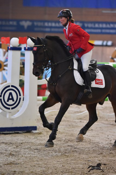 Grand Prix-Siegerpaar Jörne Sprehe und Stakki´s Jumper, ein Sohn des Sprehe-Hengstes Stakkato Gold - Foto: Sibil Slejko Solero 79